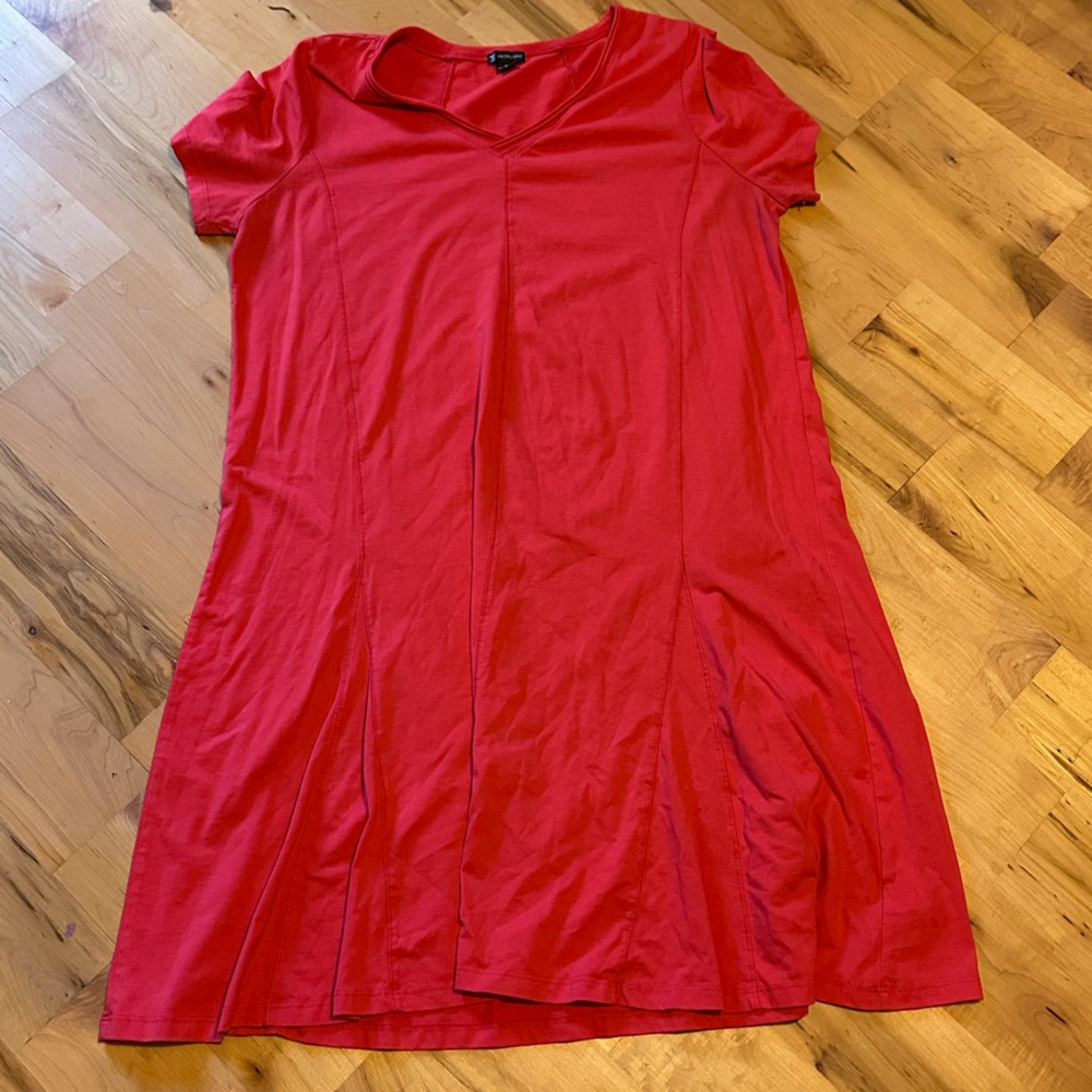 Happy Red T-shirt Dress